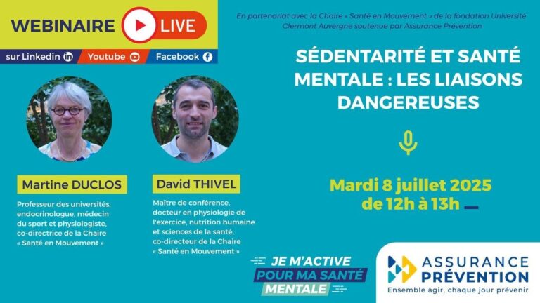 Sédentarité et santé mentale : les liaisons dangereuses.
